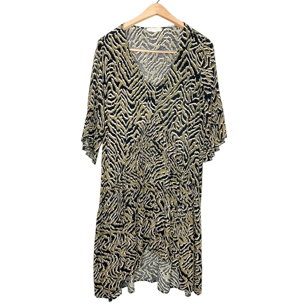 Loralette City Chic Valencia High Low Printed Dress Plus Size 14/16